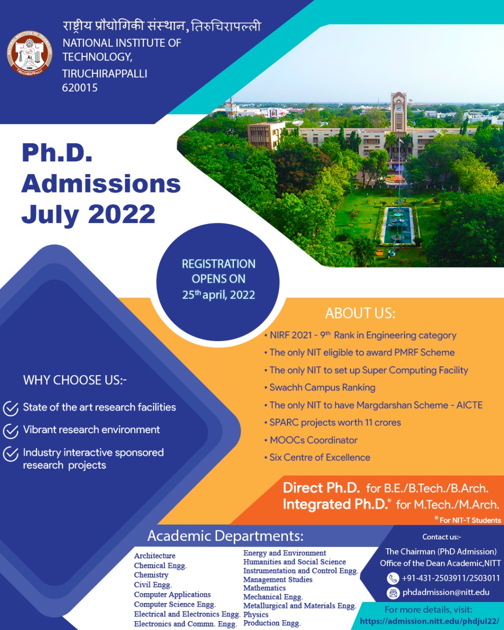phd tourism admission 2022